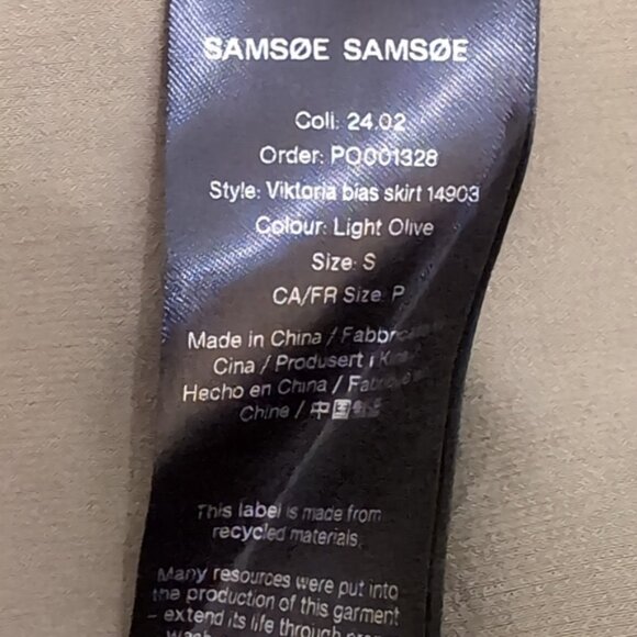 Samcoe samcoe maxi Victoria Bias satin skirt size S - Picture 5 of 6